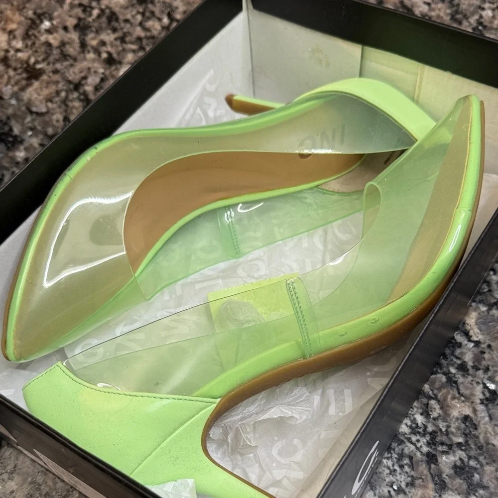 INC International Concepts Women's Lime Green Heels NIB 9 - Picture 15 of 15